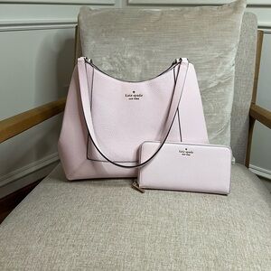 SOLD******. NWOT Kate Spade Lena Pink Women's Bag and Wallet Set KH435 & KH786